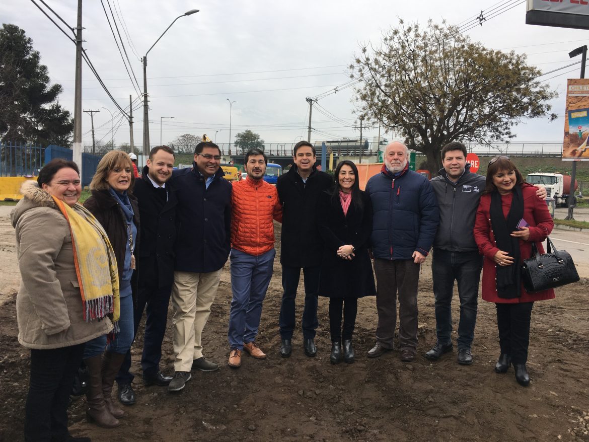 Autoridades inspeccionaron en terreno el inicio de obras del megaproyecto vial Eje “Freire- Alessandri” en Curicó
