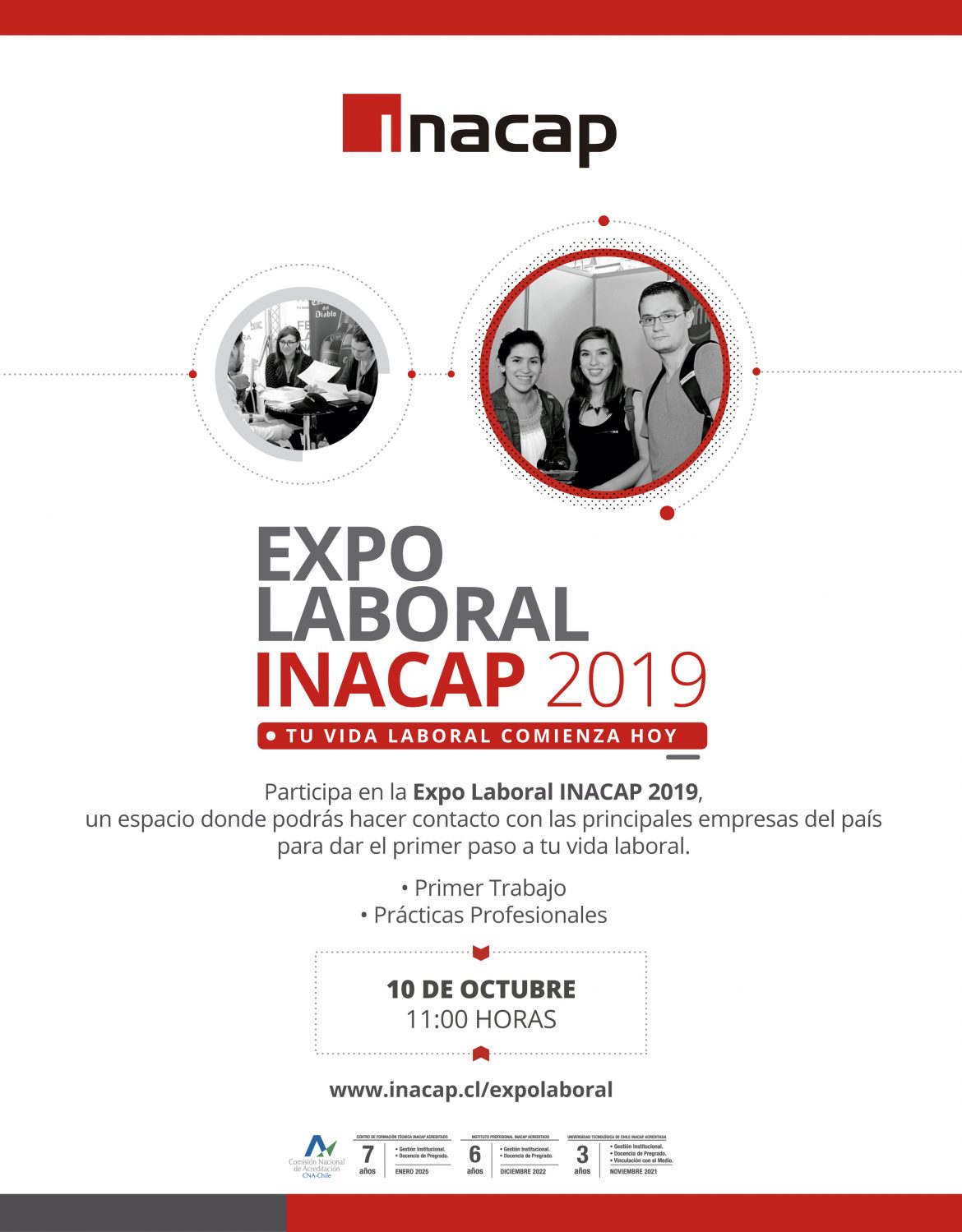 Expo Laboral INACAP 2019 Sede Talca brindará alternativas de trabajo para estudiantes, exalumnos y la comunidad en general