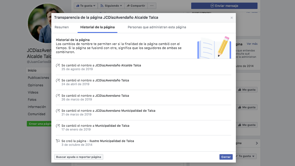 Contraloría oficia al municipio luego de que Juan Carlos Díaz se apropiara de plataforma municipal de Facebook