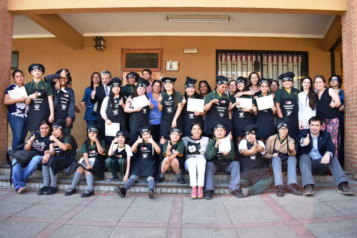 Niños de la escuela Esperanza de Talca participaron de proyecto que fomenta la alimentación saludable y la actividad física