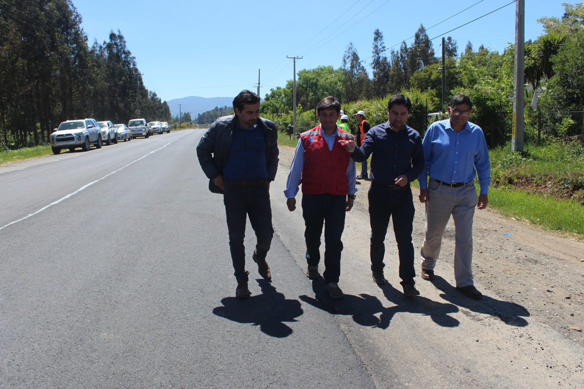 Un 60% de avance tiene la ruta CM7 en Colbún