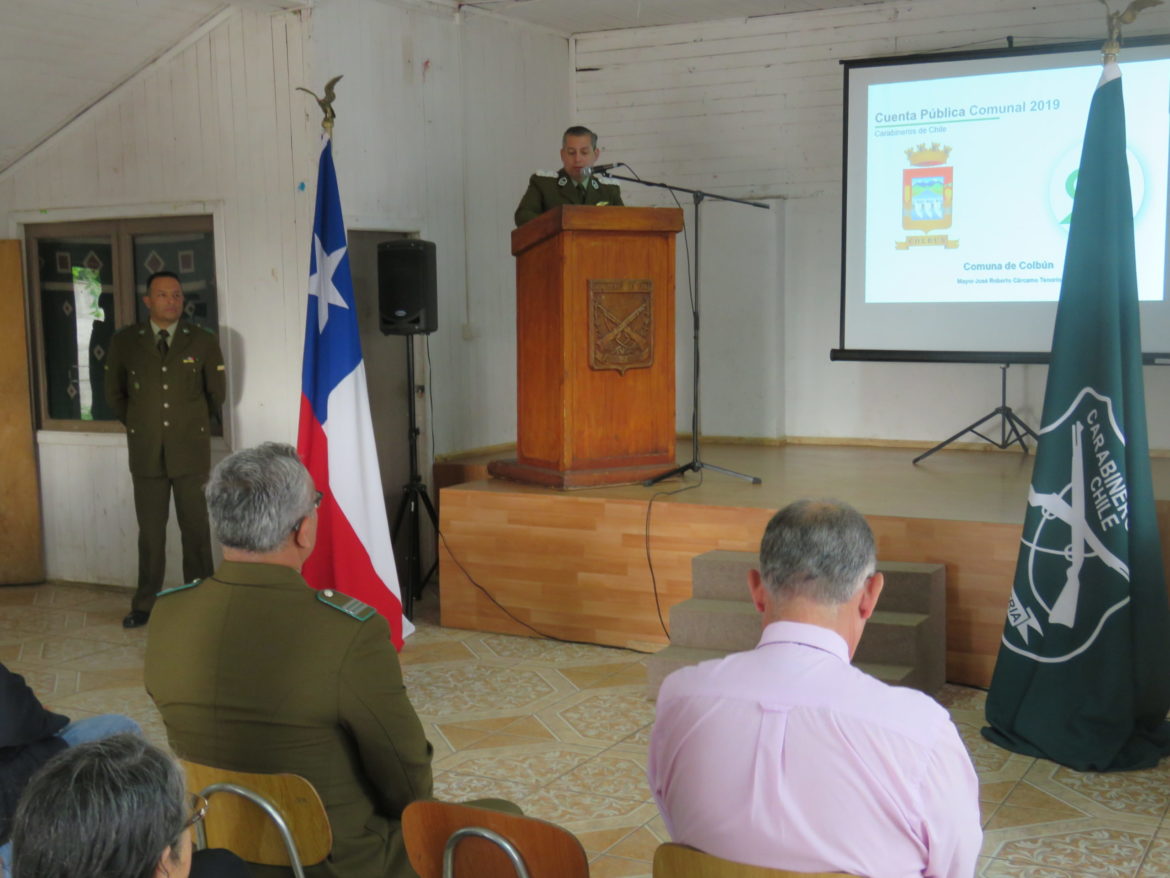 CARABINEROS REALIZA CUENTA PÚBLICA EN COLBÚN