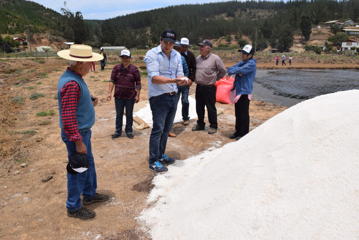 Millonario apoyo del FOSIS generará mayor productividad y mejor comercialización para los salineros del Maule Norte