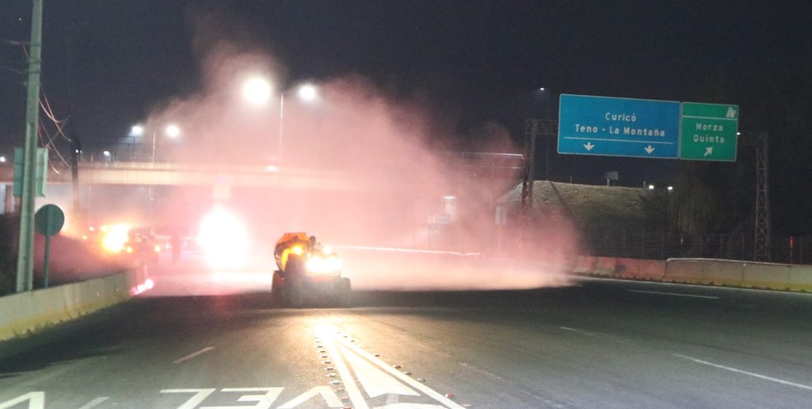 Personal municipal realiza labores de desinfección en en 95% del territorio en Teno