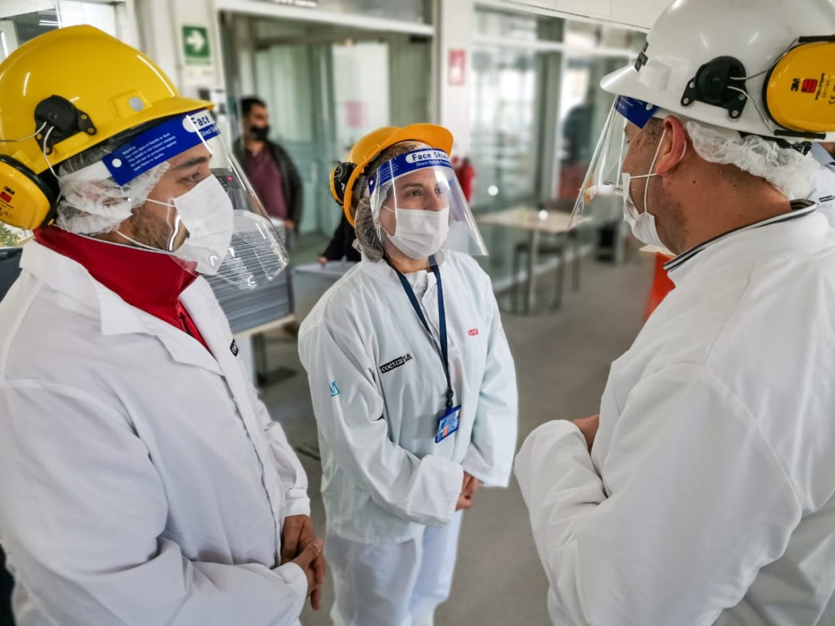 Seremi del Trabajo y Coordinador de Seguridad Pública inspeccionan a principal productora de carne de cerdo del Maule