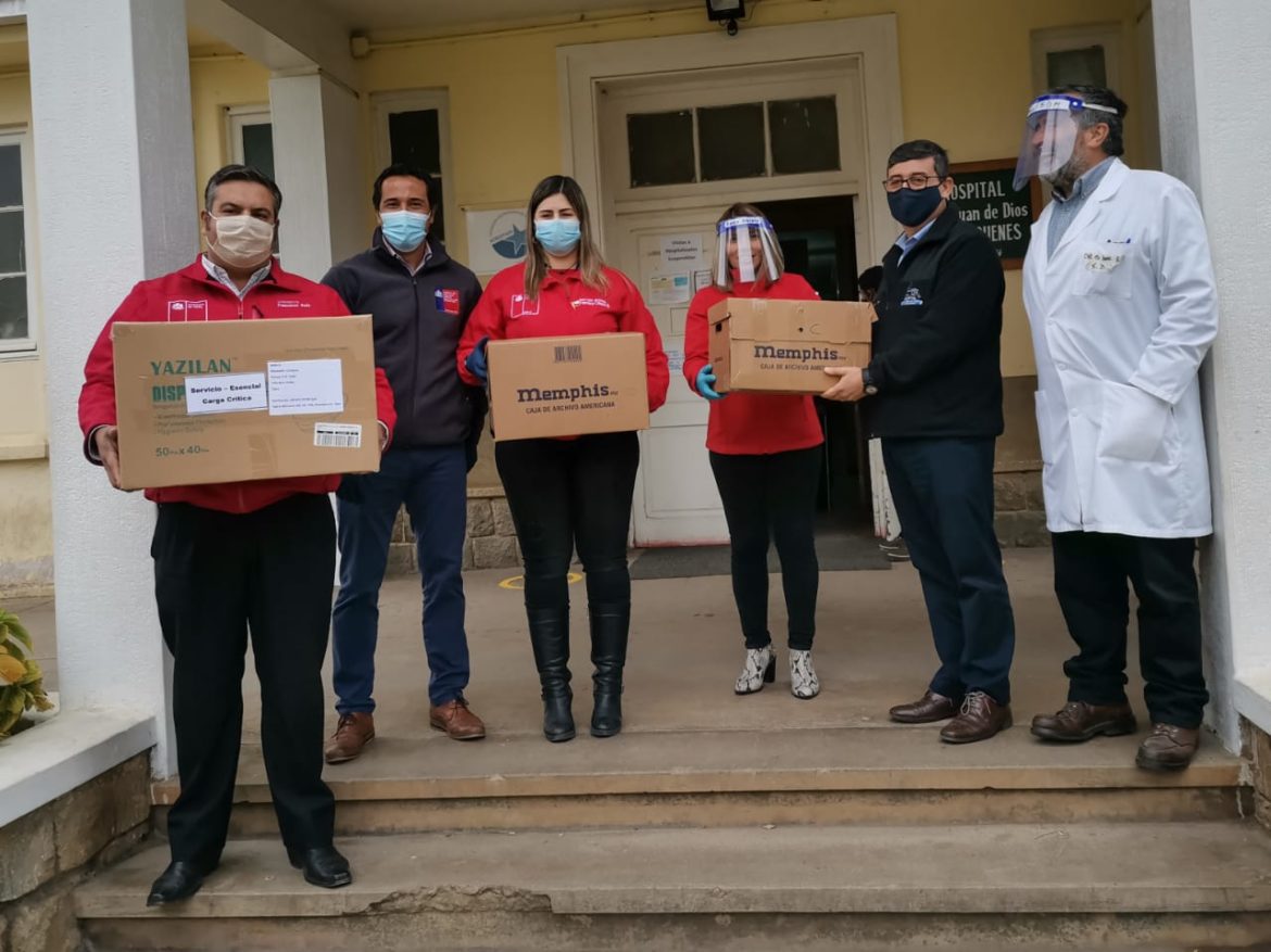 ISL provee de mascarillas y escudos faciales a hospitales de Cauquenes y Linares